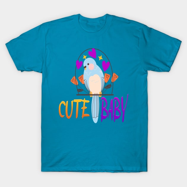 (Parrot) Cute baby T-Shirt by Abouharoune